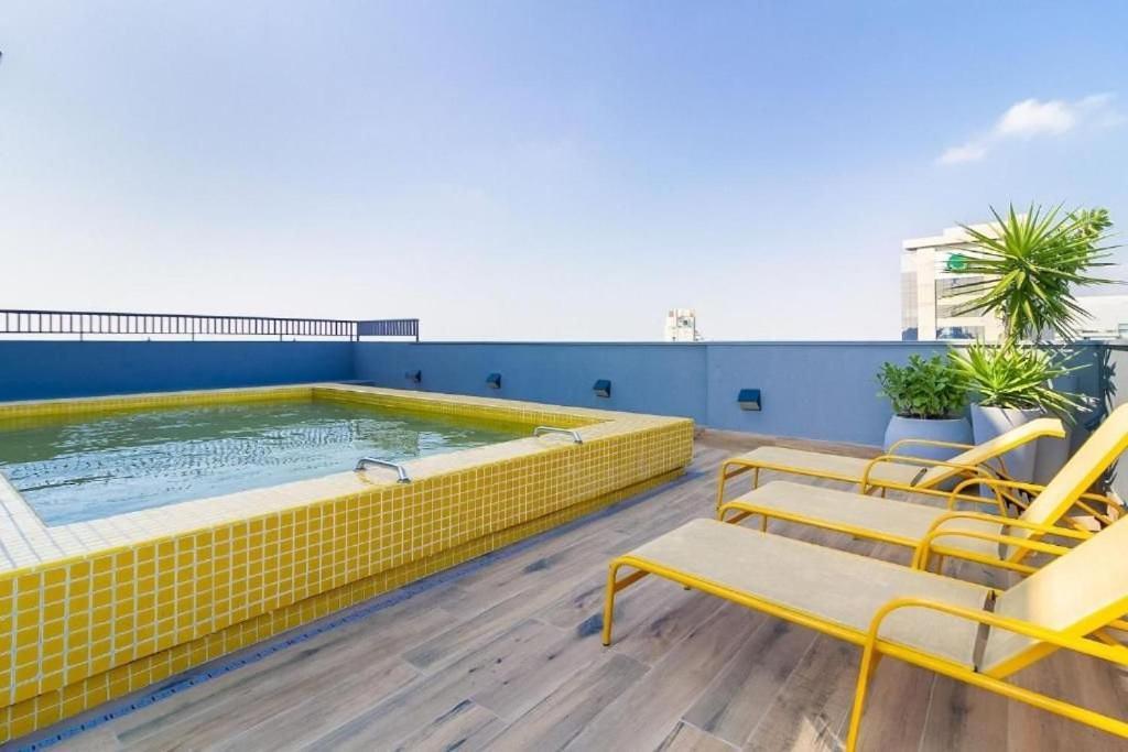 Oasis Urbano: Studio Deslumbrante Com Piscina Na Cobertura By Dabra House- Vn 03 상파울루 외부 사진